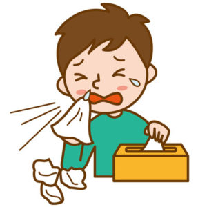 花粉症とはくしゃみ、鼻水、鼻詰まり、目のかゆみなどが特徴的なアレルギー症状