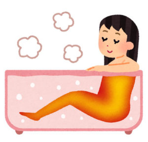ゆっくりと暖かいお風呂に入ることは腸のストレス解消につながります